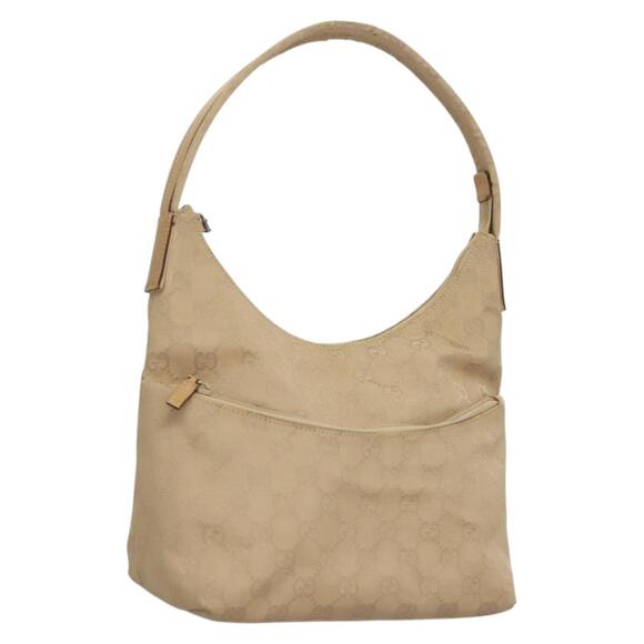 GUCCI GG Canvas Shoulder Bag Beige 001 001 - Picture 1 of 16